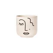 Mini cache-pot - Visage abstrait
