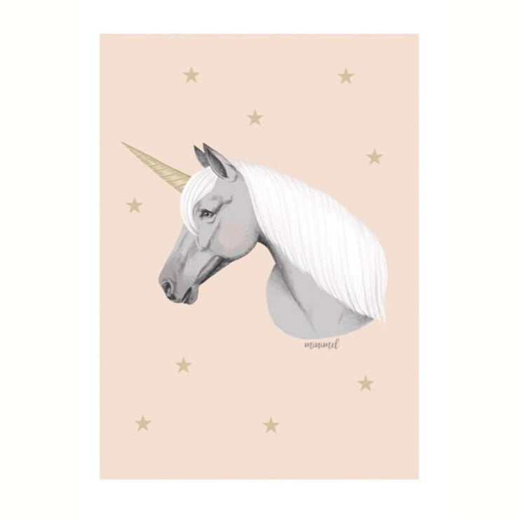 Affiche enfant licorne - Minimel