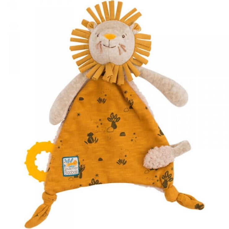 Doudou attache-tétine Lion - Sous mon baobab