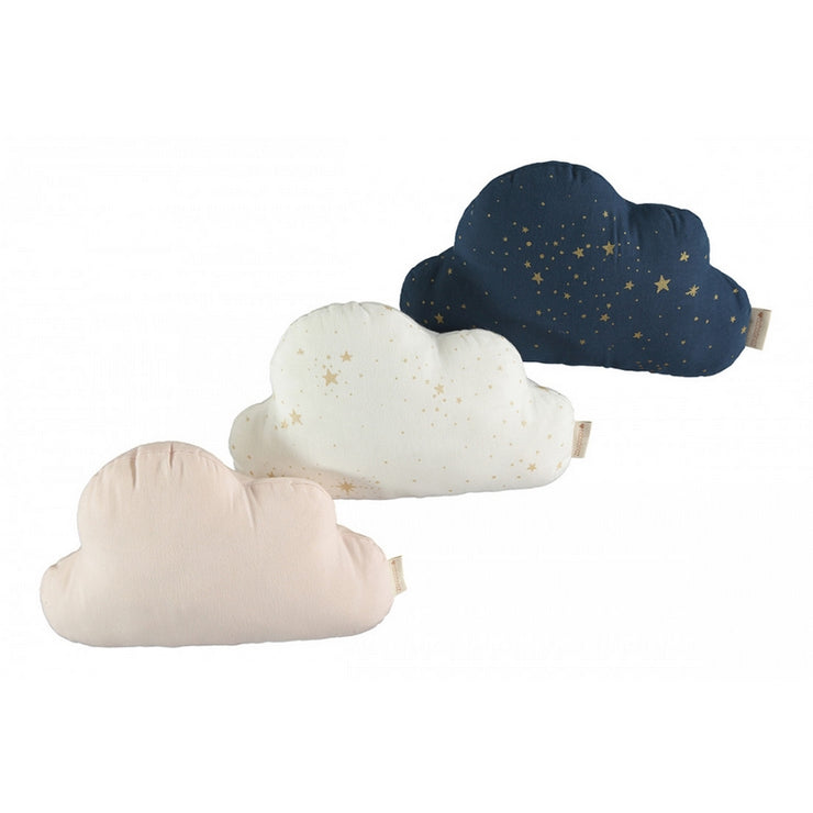 Coussin cloud coton bio - Stella Blue