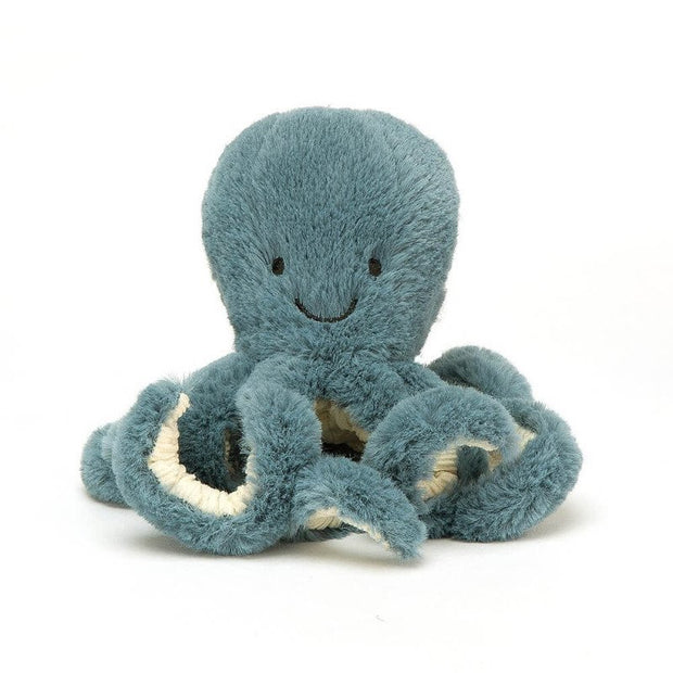 Jellycat - Petit doudou pieuvre Storm bleue