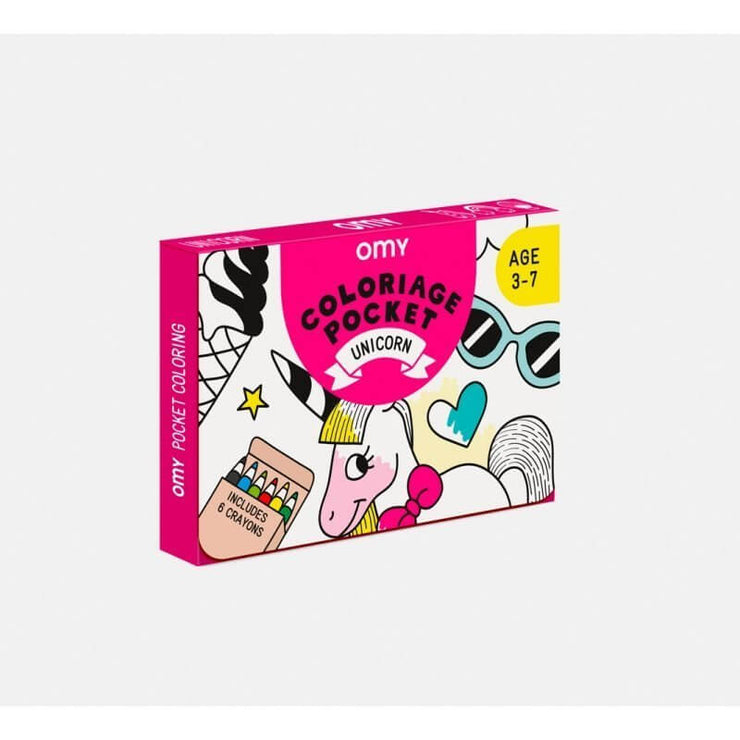 Kit coloriage licornes et crayons de couleur - OMY Design & Play