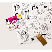 Kit coloriage licornes et crayons de couleur - OMY Design & Play