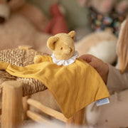 Triangle Doudou avec Hochet - Coton Bio Curry