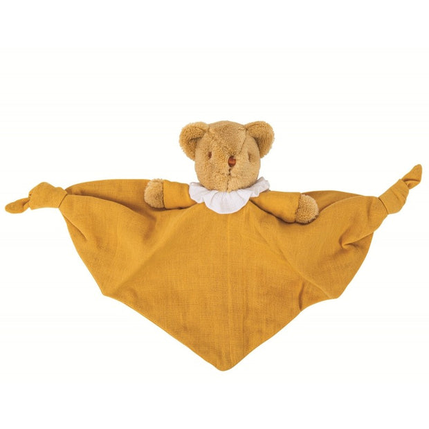 Triangle Doudou avec Hochet - Coton Bio Curry