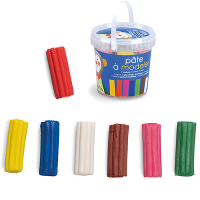 7 pâtes à Modeler en Seau Popipop - Moulin Roty