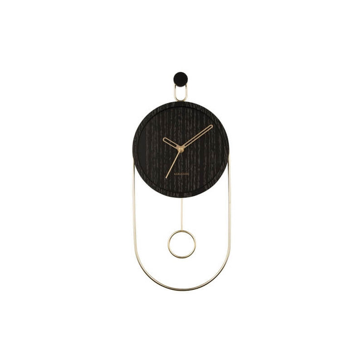 Pendule Wall Clock Swing Noir - Karlsson