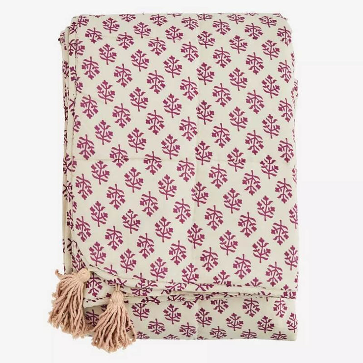 Plaid Matelassé Fuchsia - Madam Stoltz