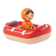 Jouet de bain bateau de sauvetage en bois - Plan Toys