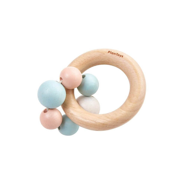 Hochet en bois pastel - Plan Toys