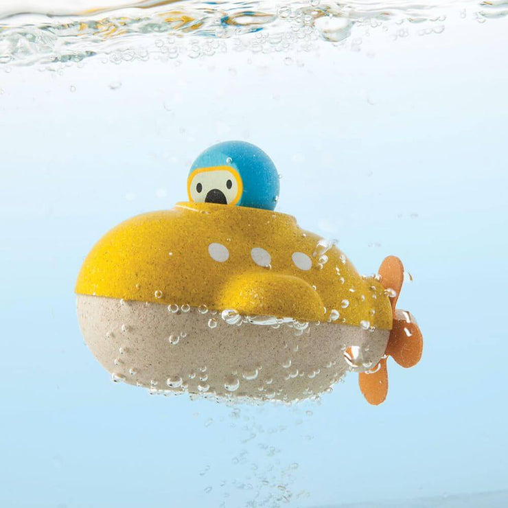 Jouet de bain en bois sous-marin - Plan Toys