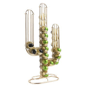 Porte-capsules Cactus en métal doré - Present Time
