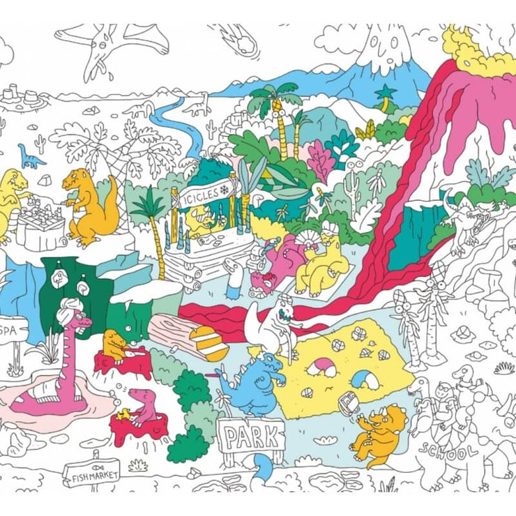 Poster Géant A Colorier "Dinos" - OMY
