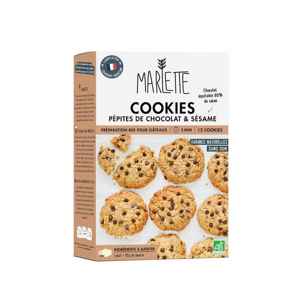 Préparation Cookies Pépites de Chocolat et Sésame - Marlette