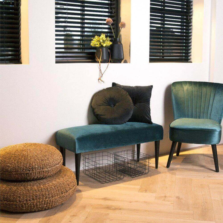 Panier de rangement medium en metal doré - Present Time