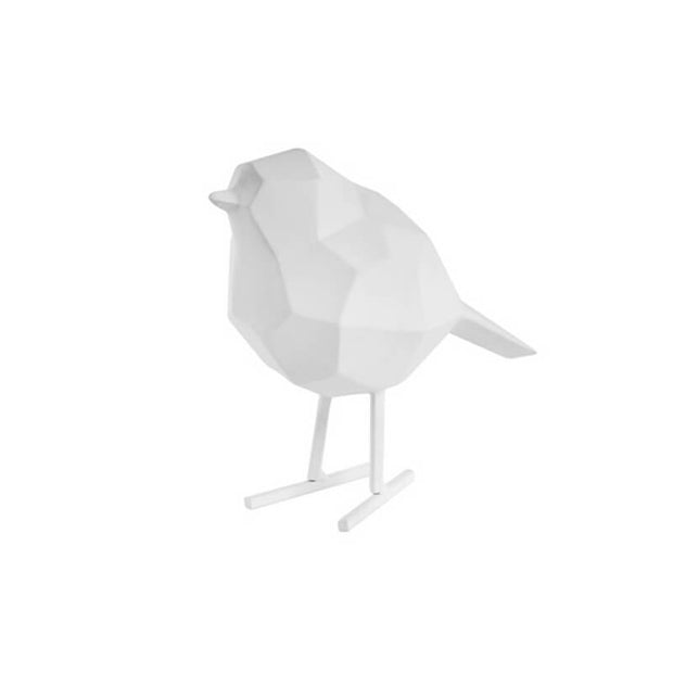 statue origami oiseau - blanc