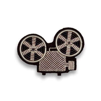 Broche brodée - Projecteur