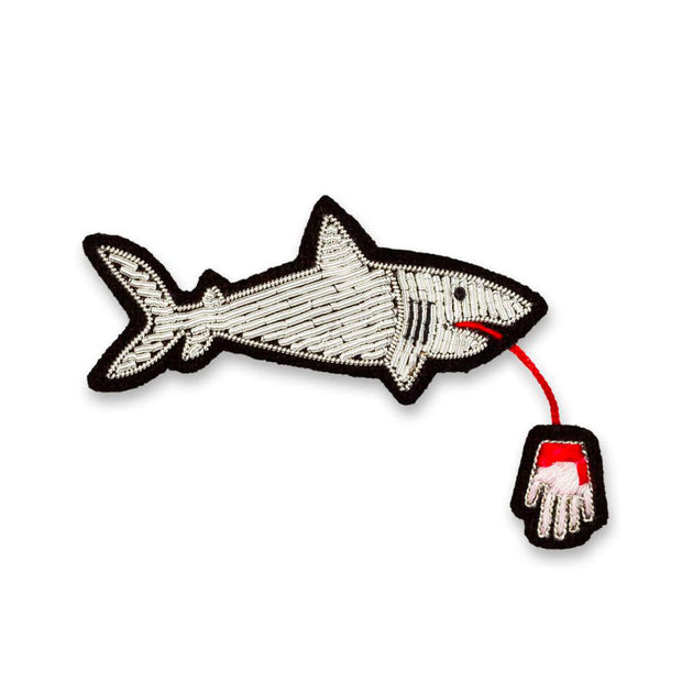 Broche brodée - Requin