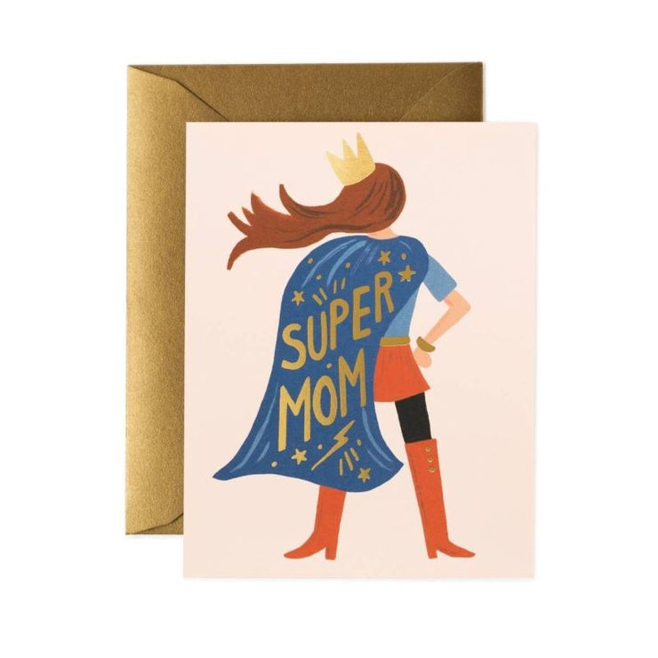 Carte de voeux - Super Mom - Rifle Paper co