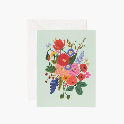 Carte de voeux - Garden Party Mint - Rifle Paper co
