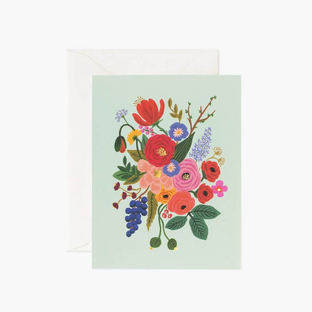 Carte de voeux - Garden Party Mint - Rifle Paper co