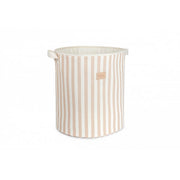 Sac à Jouets Odéon Taupe Stripes Natural - Nobodinoz