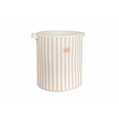 Sac à Jouets Odéon Taupe Stripes Natural - Nobodinoz