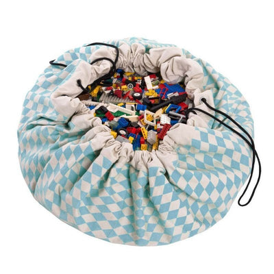Sac de rangement Play&Go - Losanges bleus