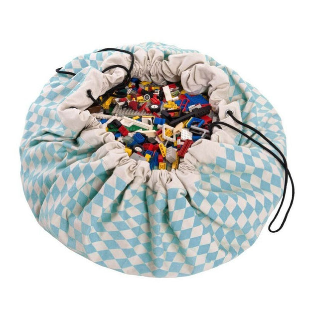 Sac de rangement Play&Go - Losanges bleus