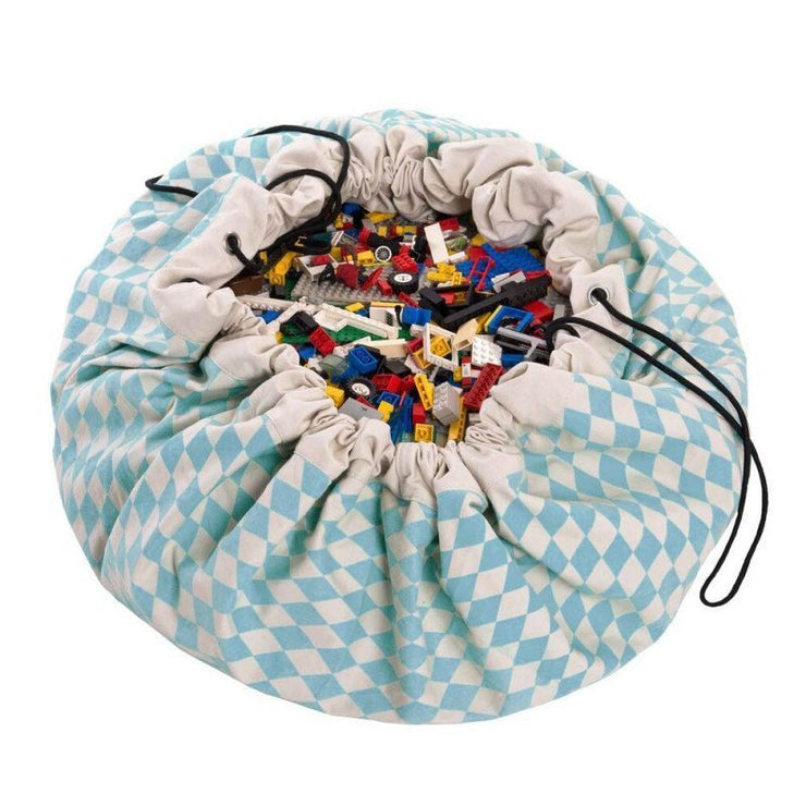 Sac de rangement Play&Go - Losanges bleus