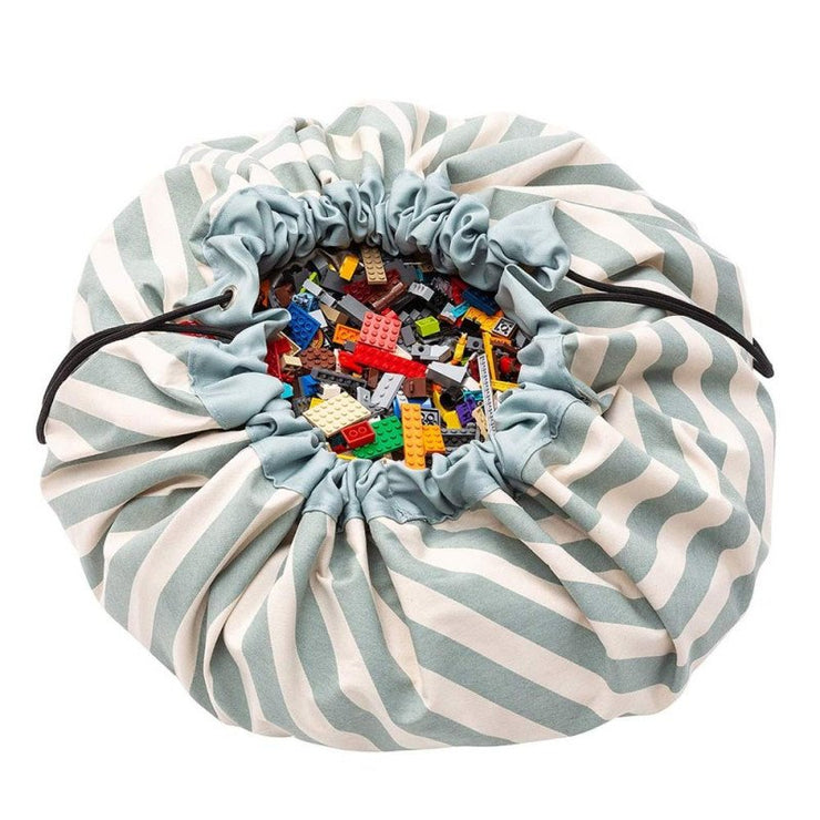 Sac à jouets Play&Go rayures vertes