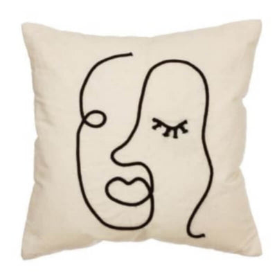 Coussin - Abstract Face