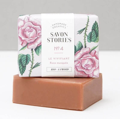 SAVON STORIES - Savon solide purifiant argile rose - Savon naturel