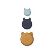 Set de 3 bols en Silicone Blue Multi - Liewood