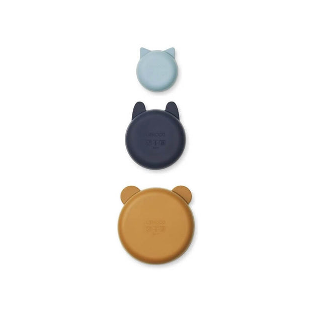 Set de 3 bols en Silicone Blue Multi - Liewood