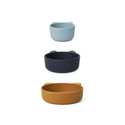 Set de 3 bols en Silicone Blue Multi - Liewood