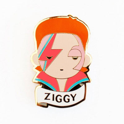 Broche en métal émaillé Ziggy Stardust - Sketch Inc