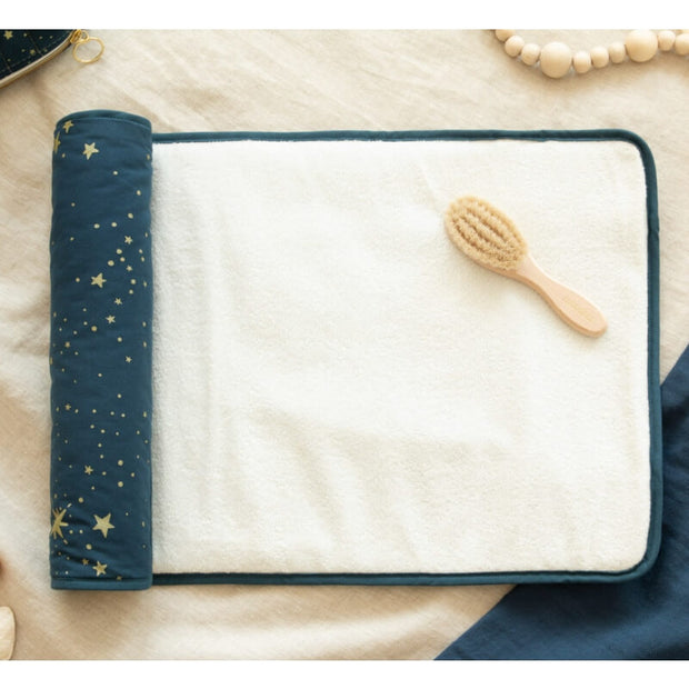 Matelas à Langer Nomade gold Stella night blue  - Nobodinoz