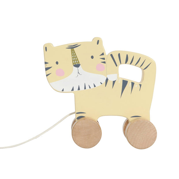 jouet en bois à tirer petit tigre little dutch 