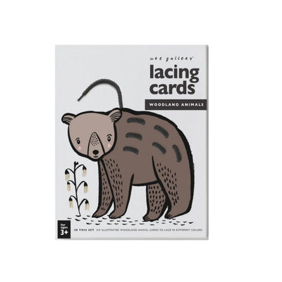 Cartes à lacets - animaux de la forêt