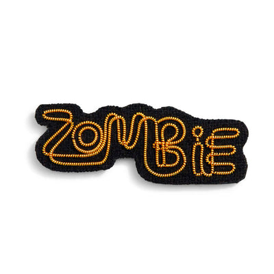 Broche brodée - Zombie